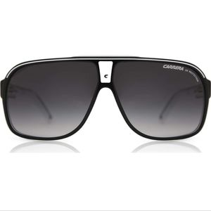 Carrera Grand Prix 2 T4M Pilot Sunglasses Lens Categ, Black/White, 64mm